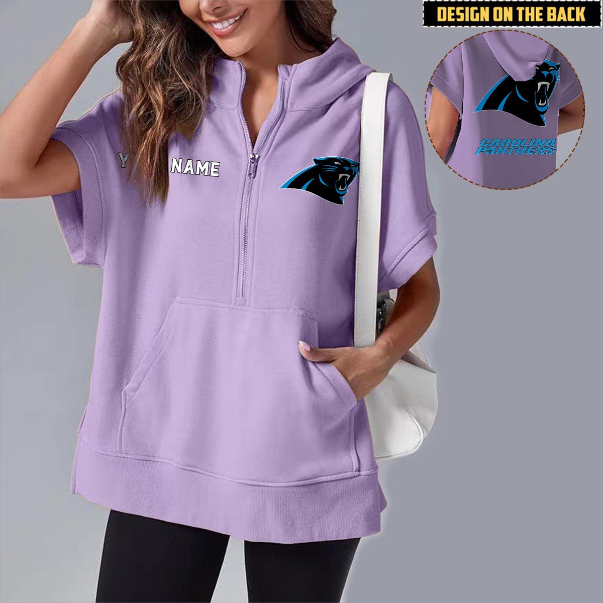 CAR x NFL Short Sleeve Zip Hoodie DATND TANTD