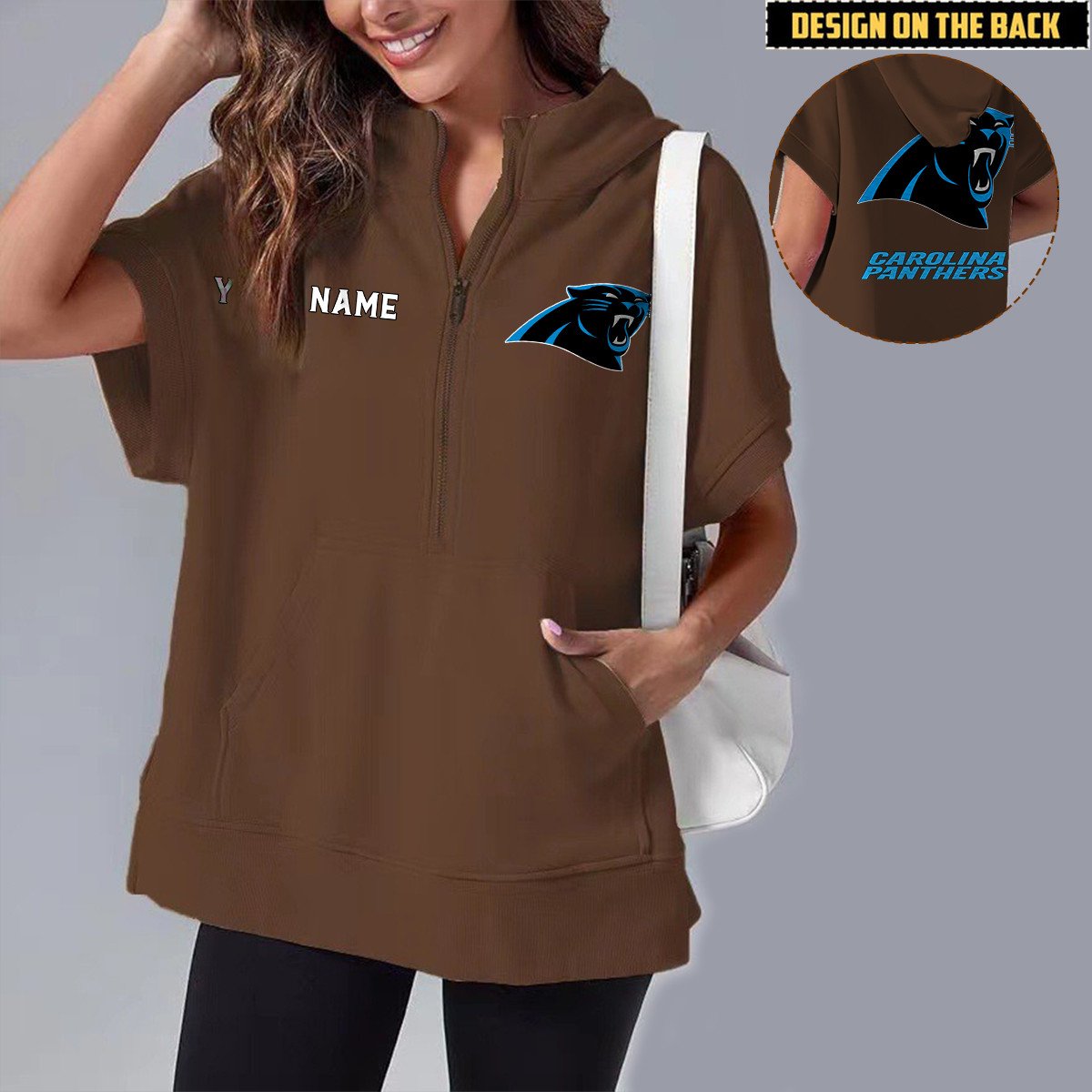 CAR x NFL Short Sleeve Zip Hoodie DATND TANTD