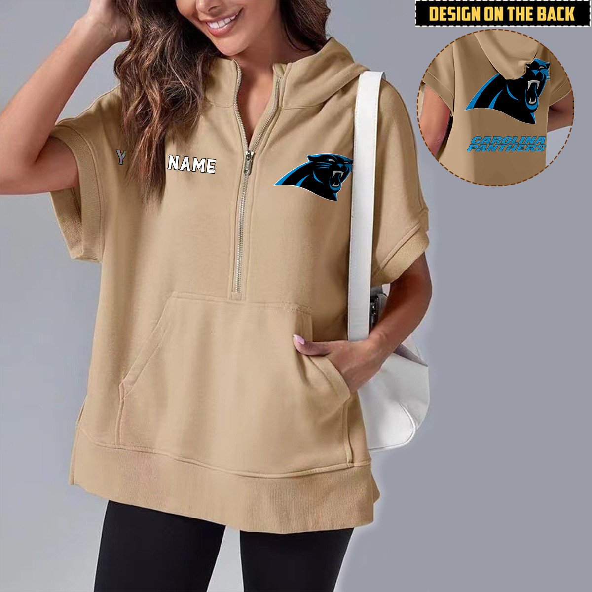 CAR x NFL Short Sleeve Zip Hoodie DATND TANTD