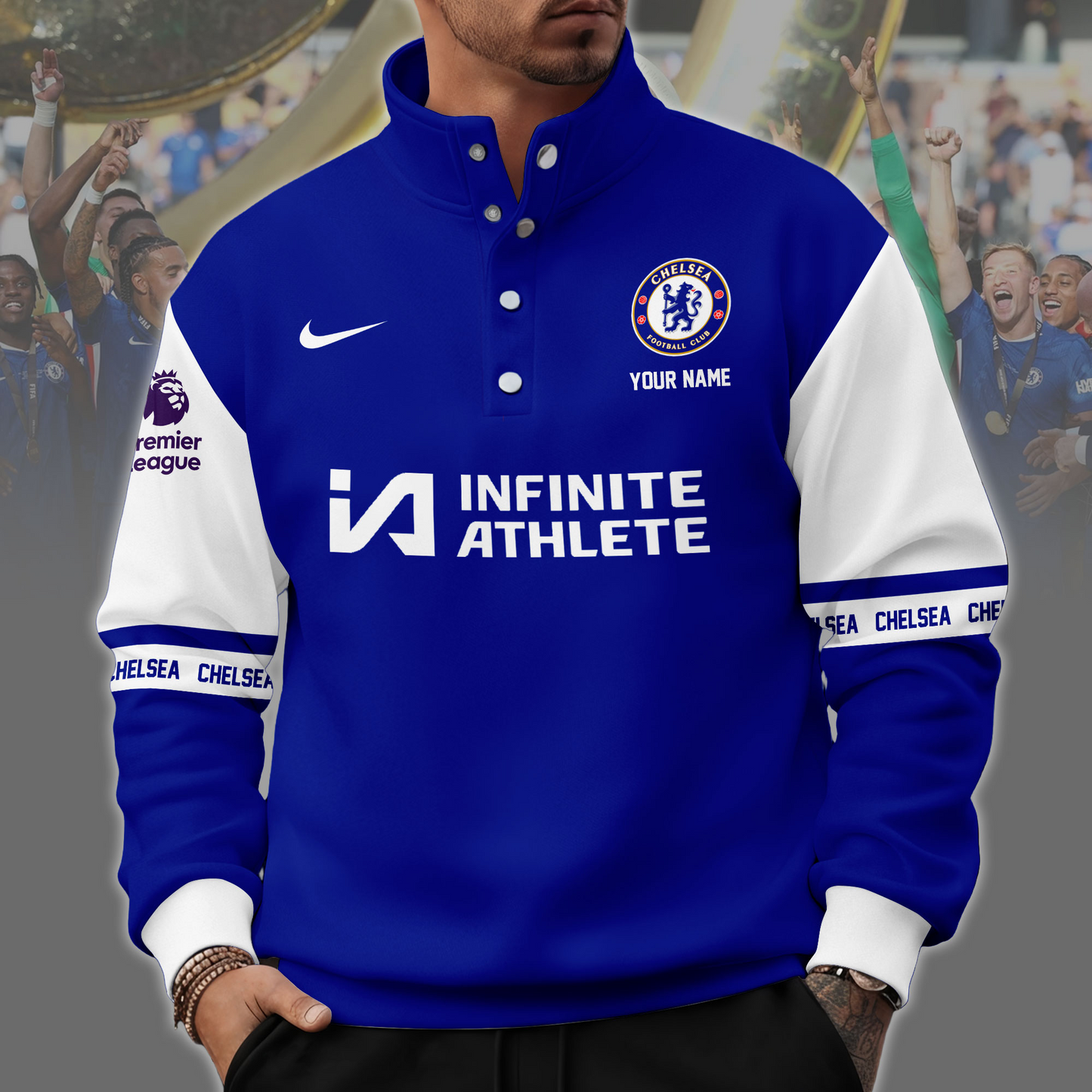 CHE x EPL Unisex Western Style Sweater With Buckles DDT 111125 NTL