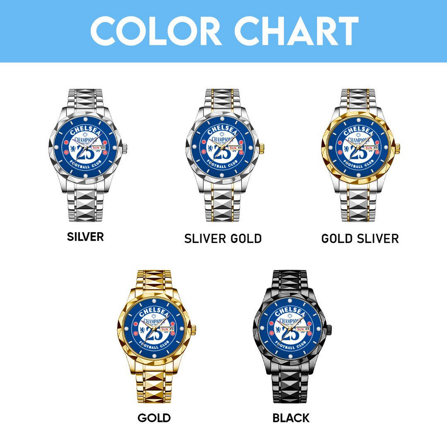 CHE F.C x RL Alloy Luxury Quartz Watch V4 2207 DatND DVT