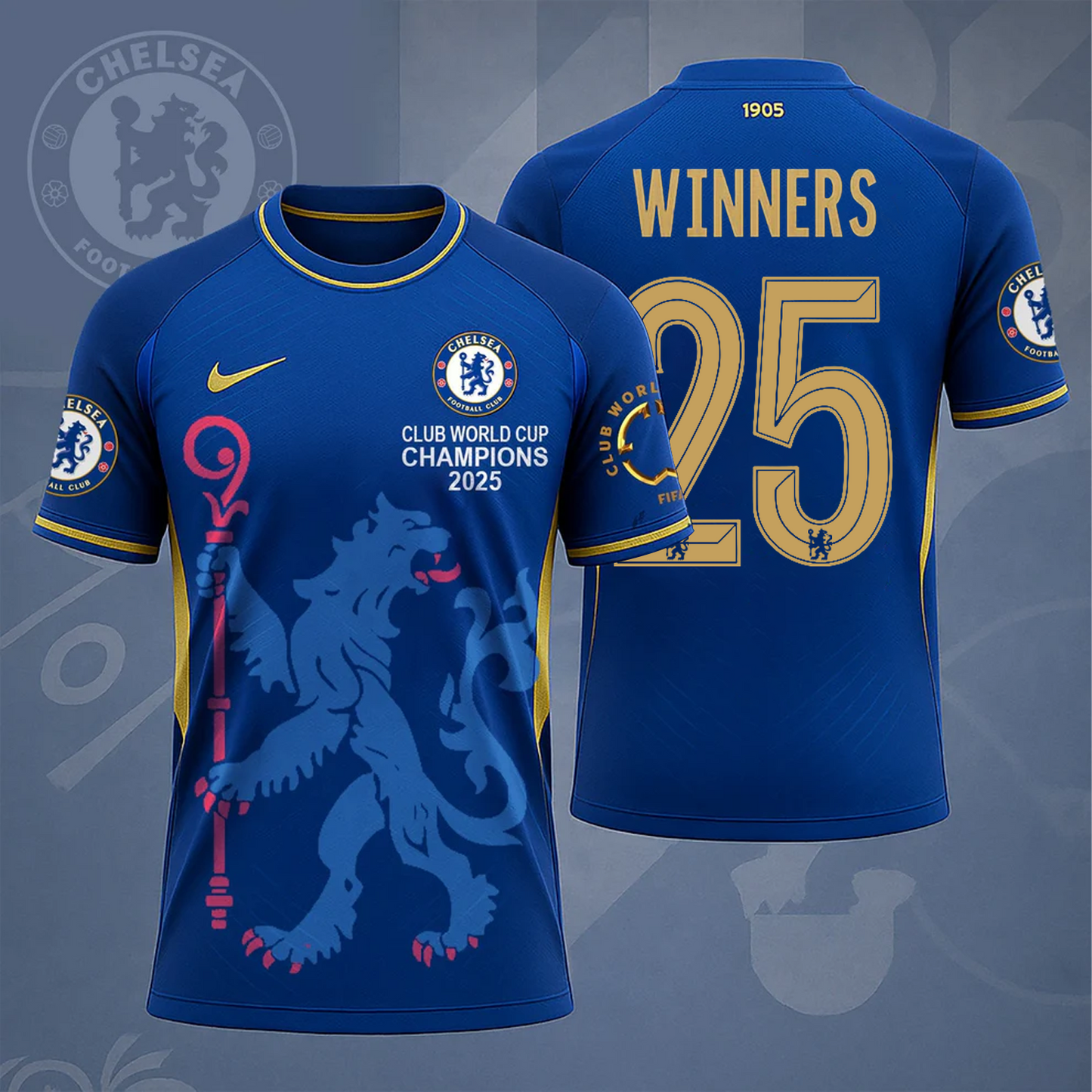 CHE FC Champions 2025 3D Shirt V2 DATND TANTD