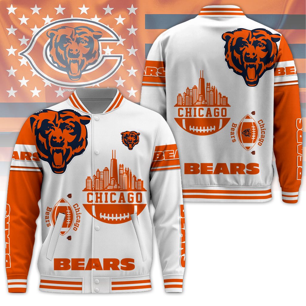 CHI Premium NFL 3D Graphic Varsity Jacket DDT 071125 NTL