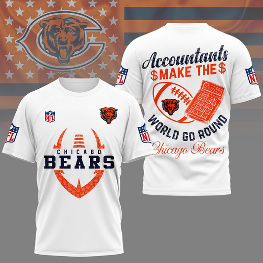 CHI Premium NFL Accountant Pride Fan 3D Shirt DDT CTND