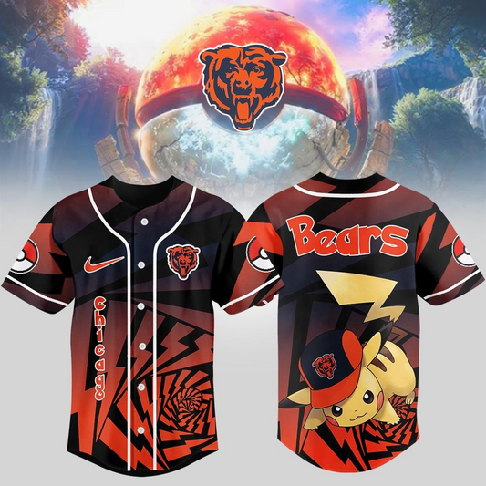 CHI Premium NFL Pikachu Jersey Shirt DDT 101125 HLPHUONG