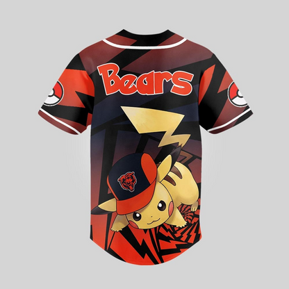 CHI Premium NFL Pikachu Jersey Shirt DDT 101125 HLPHUONG