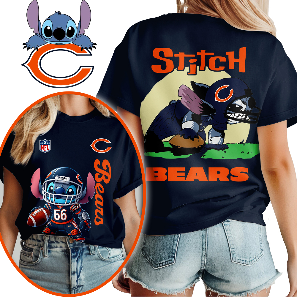 CHI Premium NFL Stitch Shirt DDT CTND