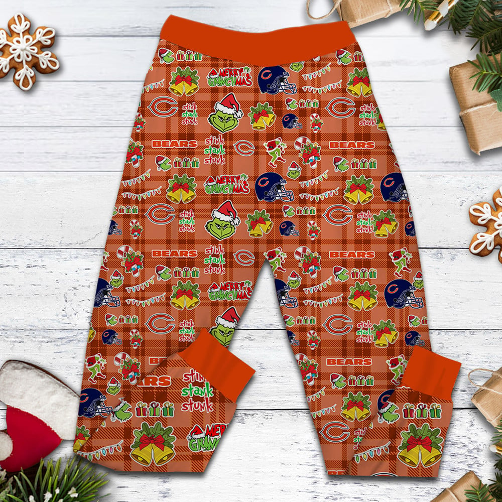 CHI Premium NFL They Ain't Us Grinch Pajamas Set DDT CTND