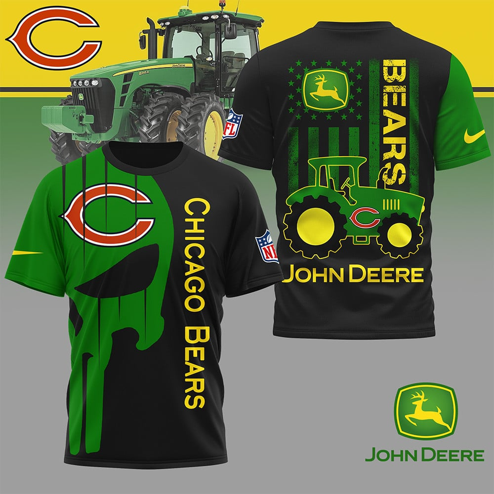 CHI Premium NFL x John Deere 3D Shirt DDT NTL