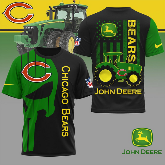 CHI Premium NFL x John Deere 3D Shirt DDT NTL