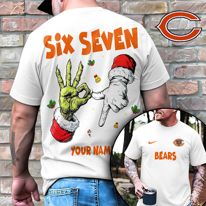 CHI x NFL Funny Six Seven Hot Trend Tshirt Custom Any Name DATND TANTD