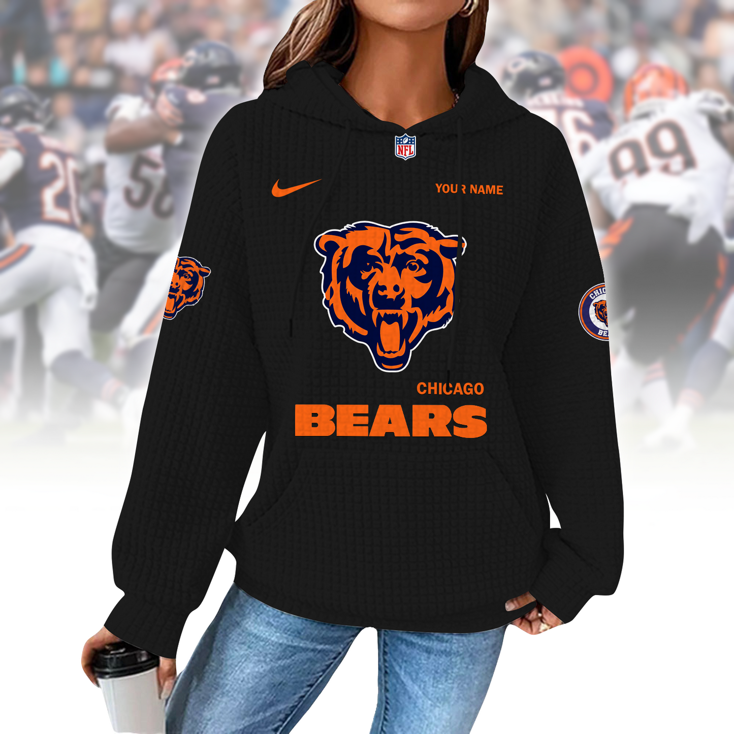 CHI x NFL Waffle Hoodie  0310 DatND DVT