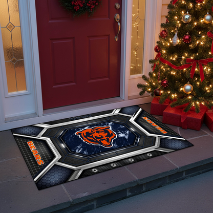 CHI x NFL Personalized Sport Doormat, Gifts For Christmas DDT NTL