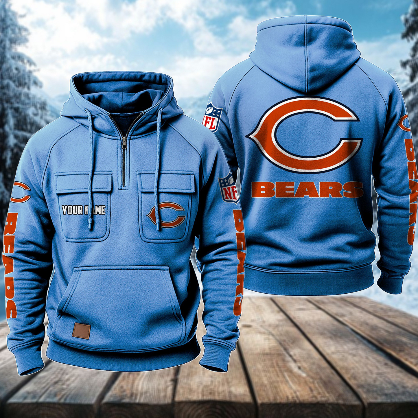 CHI x NFL Premium Hoodie DATND TANTD