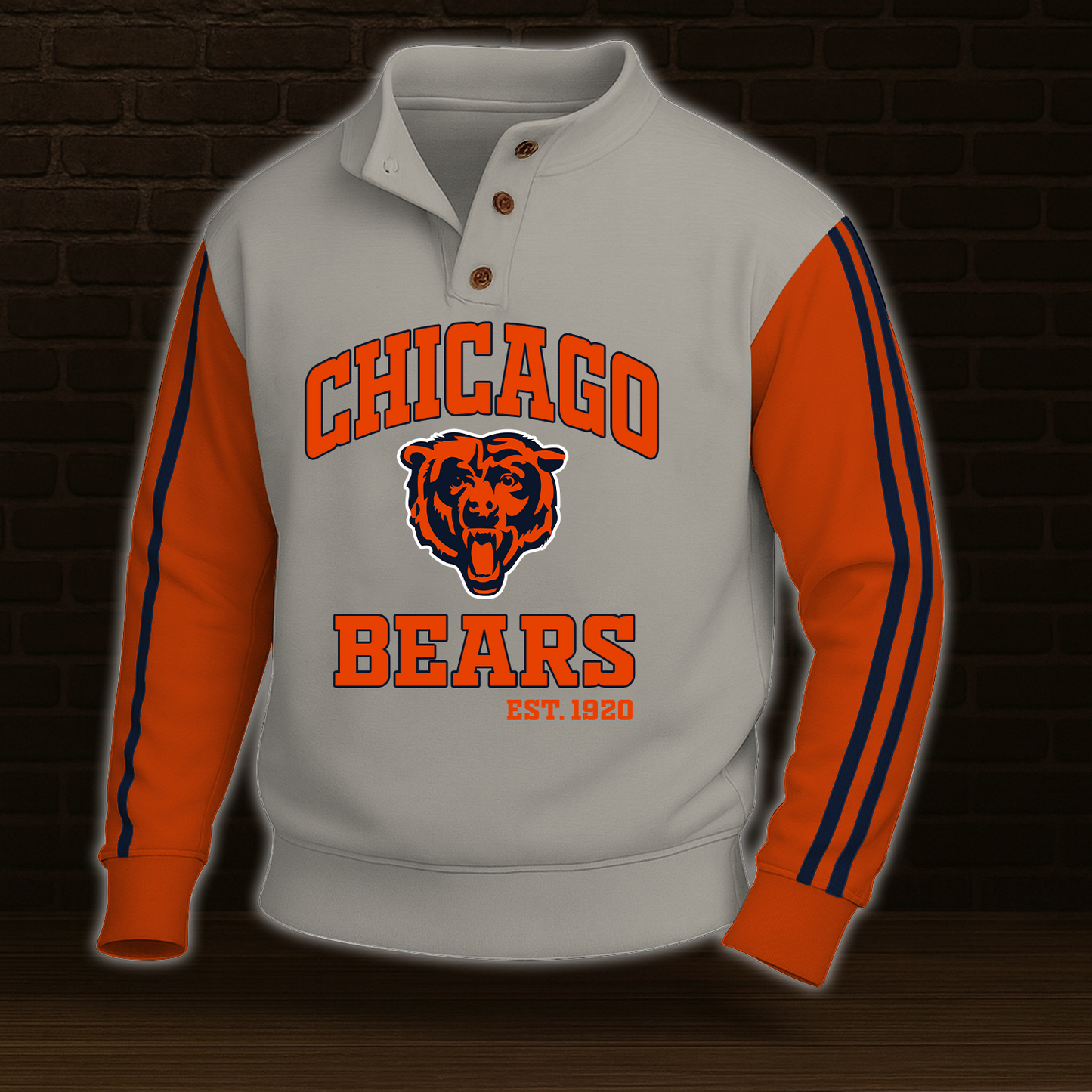 CHI x NFL Stand Collar Sweatshirt DATND TANTD 031025