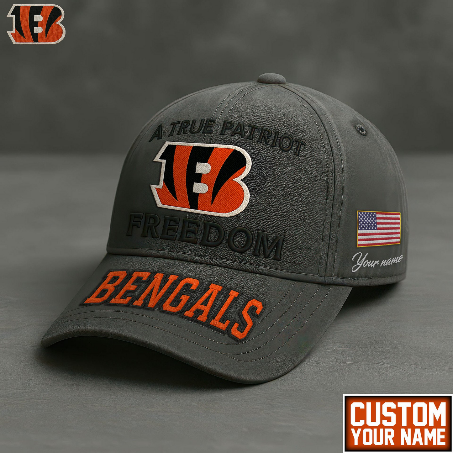 CIN Premium NFL A True Patriot Cap DDT CTND