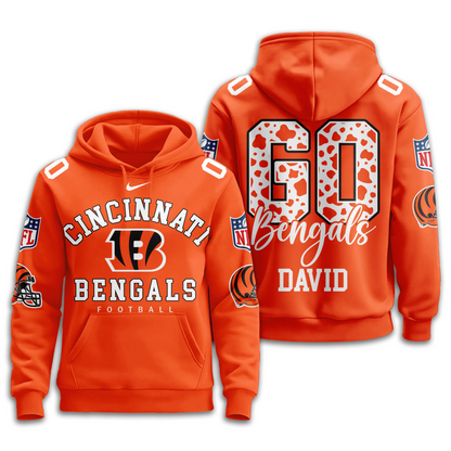 CIN Premium NFL Custom Game Day Hoodie DDT NTL