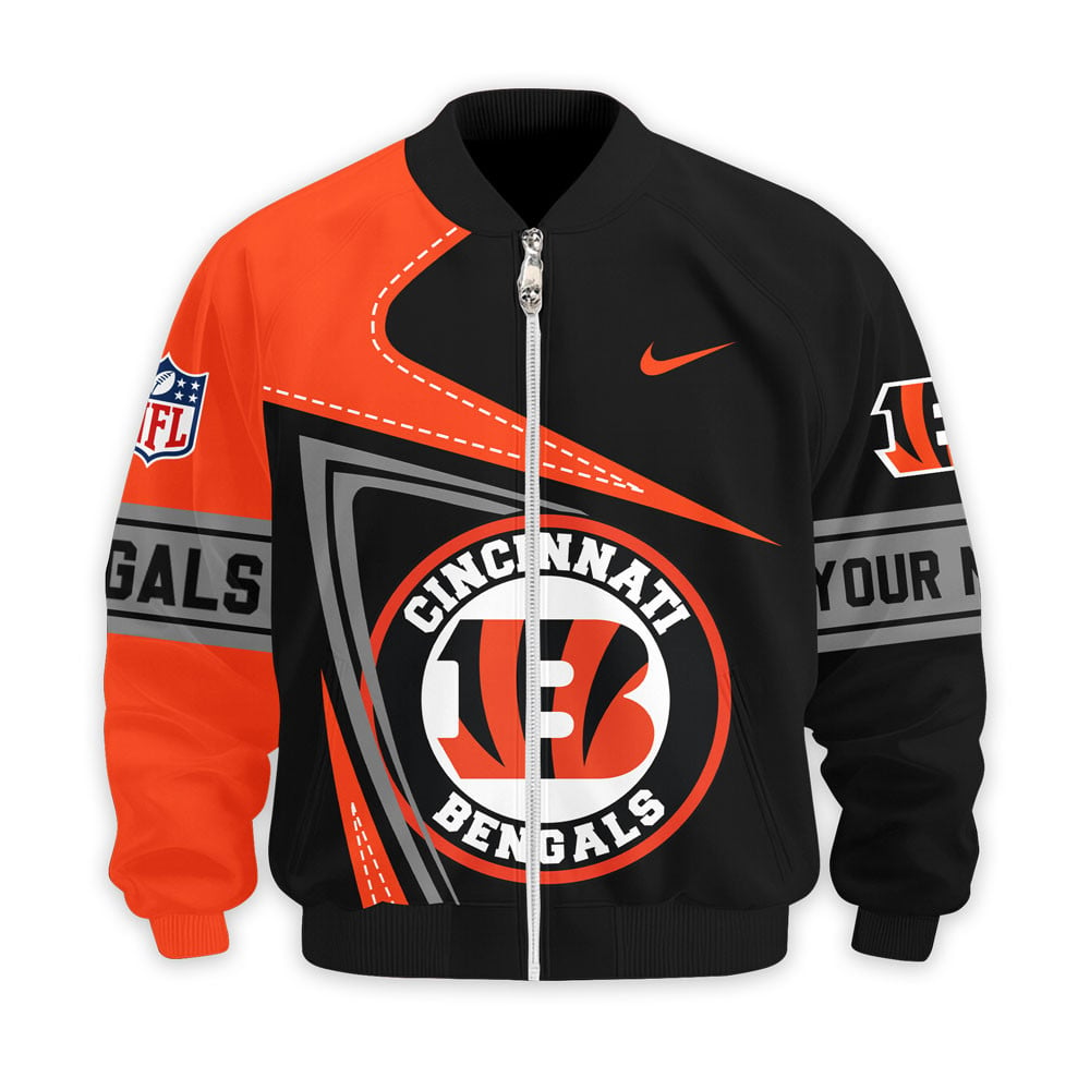 CIN Premium NFL Game Day 3D Bomber Jacket DDT NTL