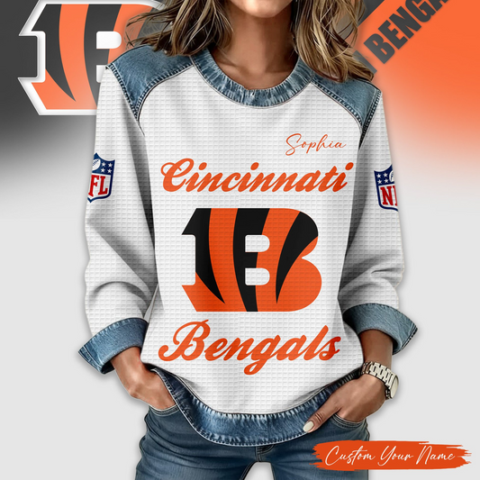 CIN Premium NFL Print Casual Sweatshirt DDT CTND