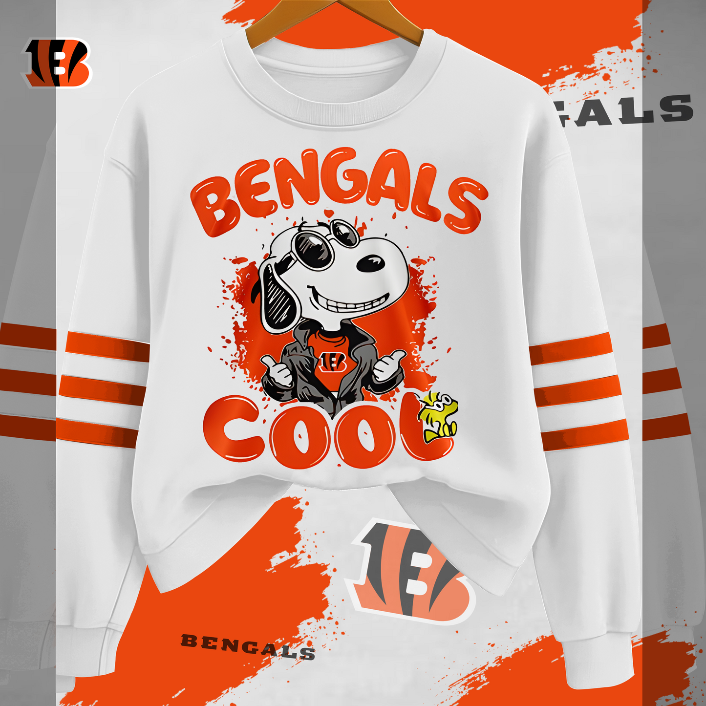 CIN Premium NFL Snoopy Cool Sweatshirt DDT  HLPHUONG