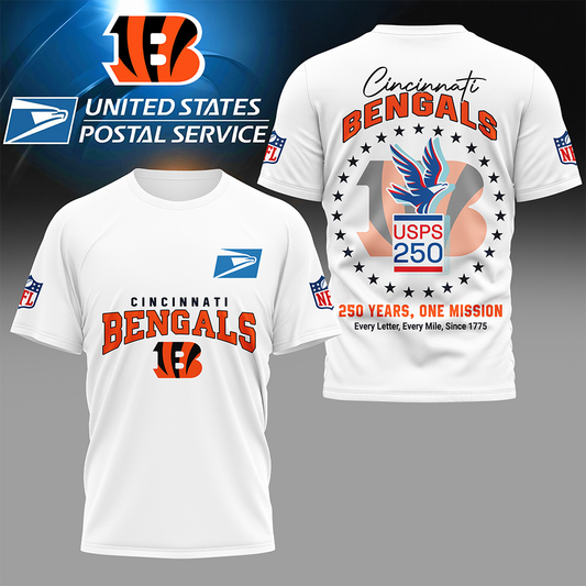 CIN Premium NFL United States Postal Service 250th Anniversary 3D Shirt DDT CTND