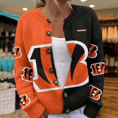 CIN x NFL Cardigan Sweatshirt With Button v1  DatND DVT