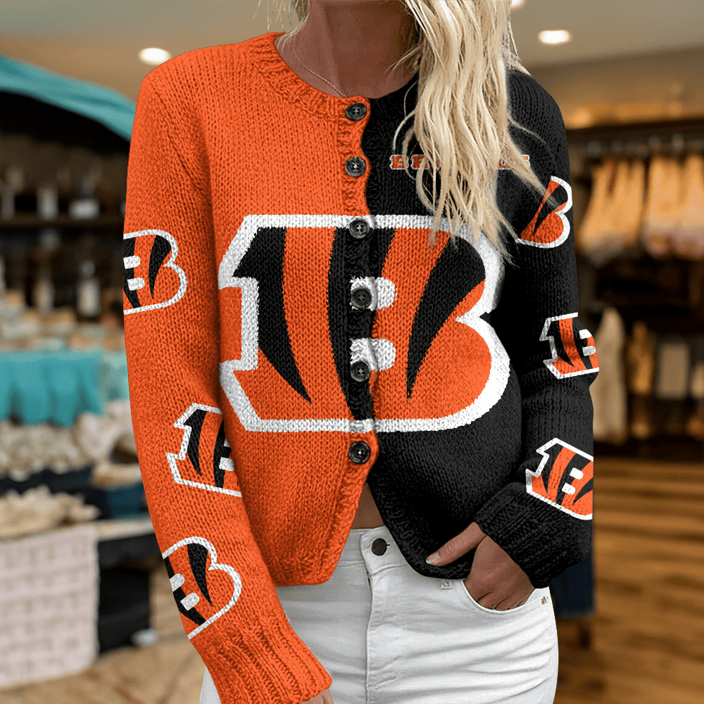 CIN x NFL Cardigan Sweatshirt With Button v1  DatND DVT