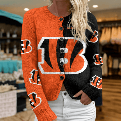 CIN x NFL Cardigan Sweatshirt With Button v1  DatND DVT