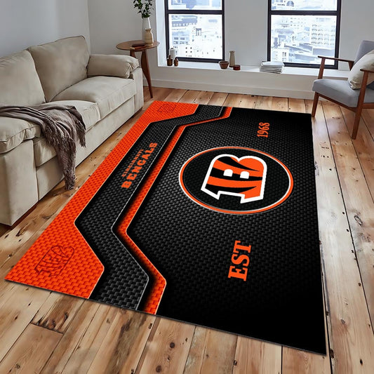 CIN x NFL Modern Sports Living Room Rug DatND DVT