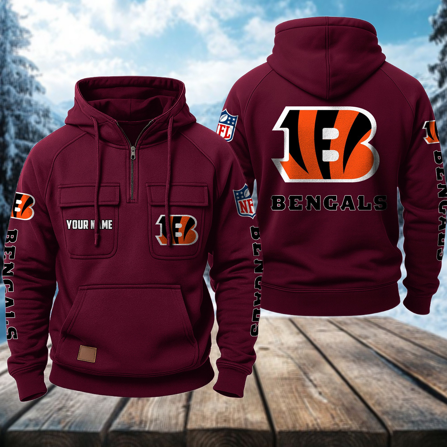 CIN x NFL Premium Hoodie DATND TANTD