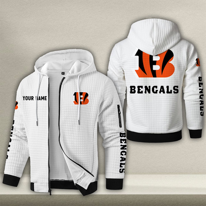 CIN x NFL Quilted Zip Hoodie DatND DVT