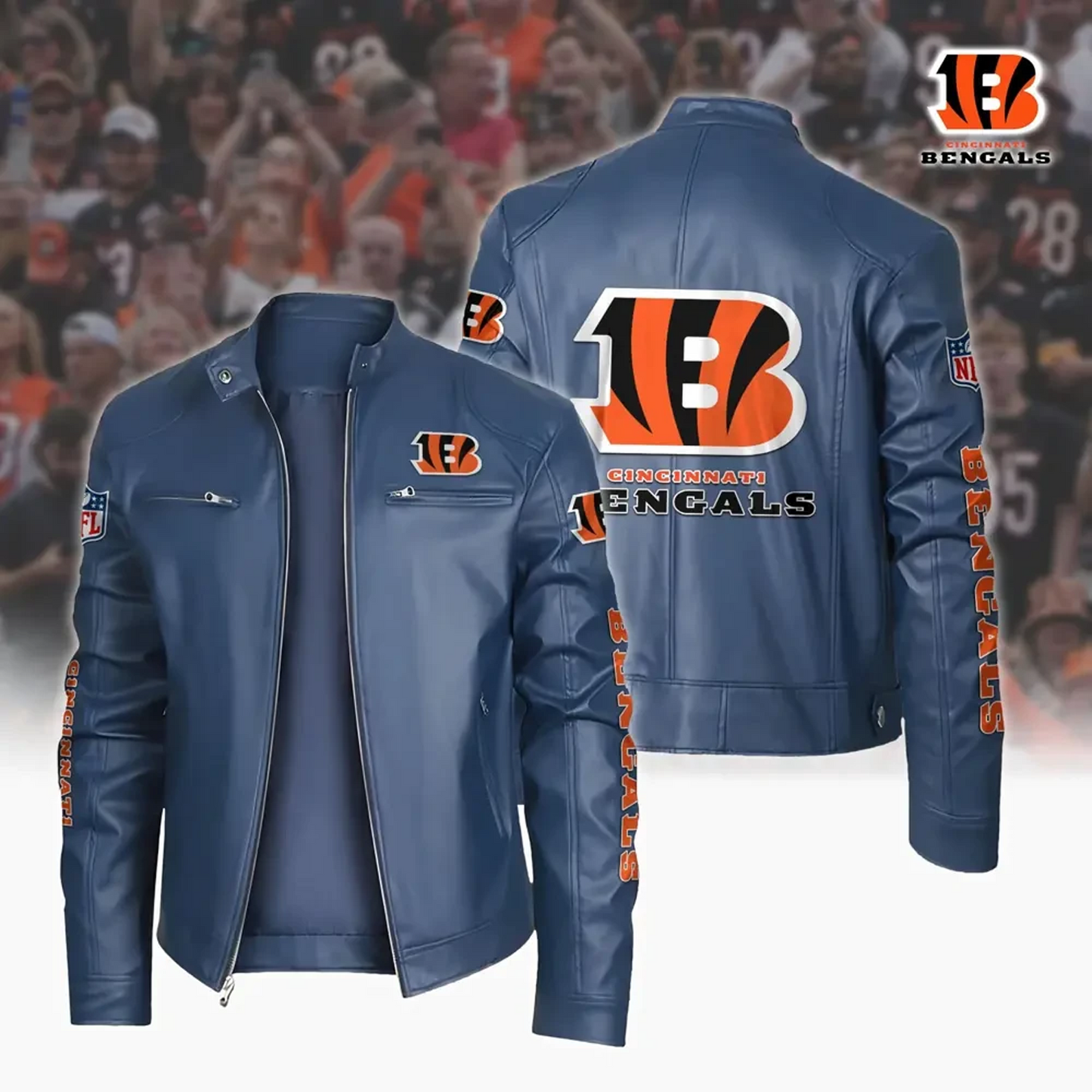 CIN x NFL Sport Leather Jacket DATND TANTD