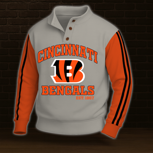 CIN x NFL Stand Collar Sweatshirt DATND TANTD 031025