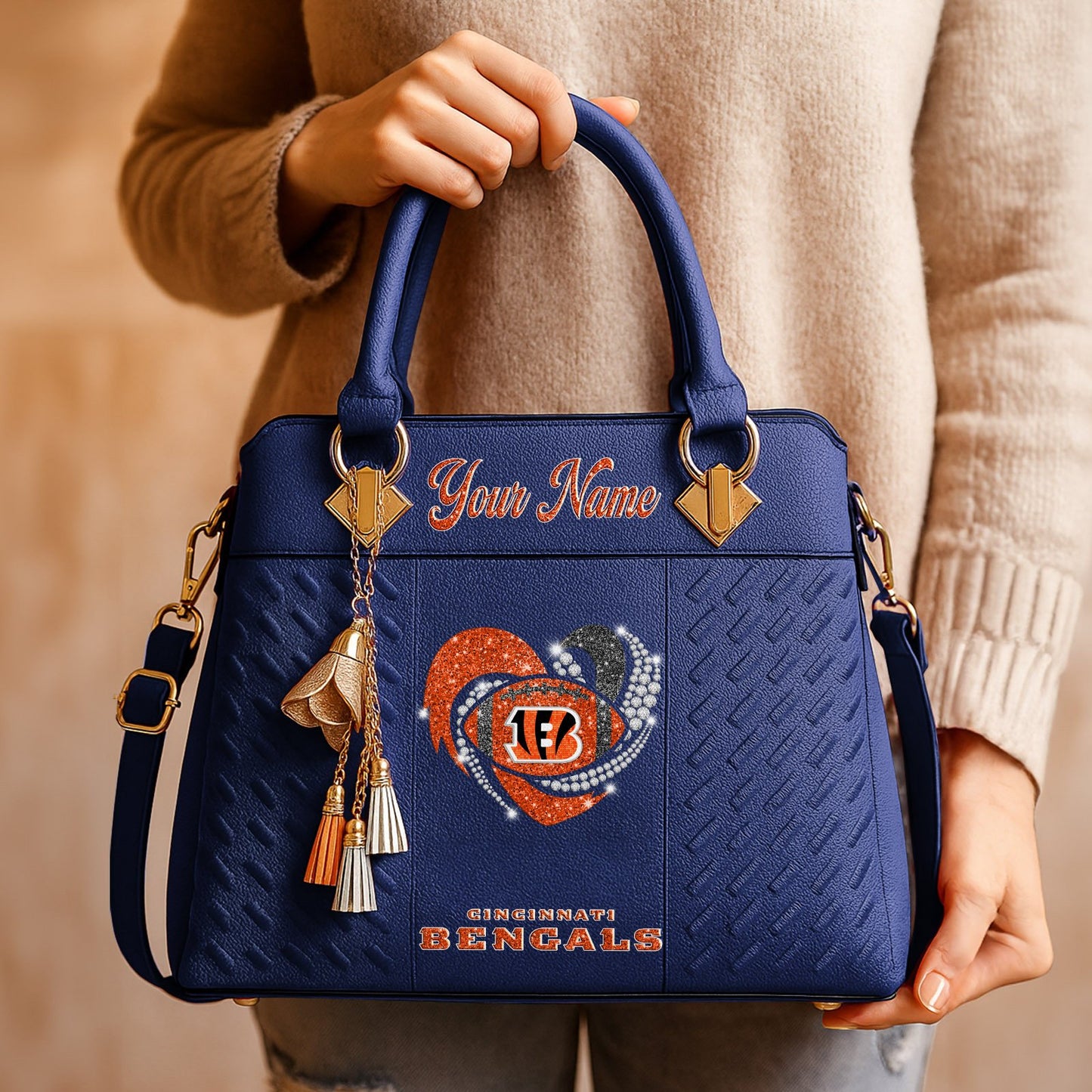 CIN x NFL Zip Handbag 0811 DatND DVT