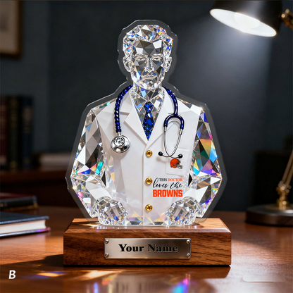 CLE Premium NFL Doctor Crystal Style Desktop Ornament DDT 101125 HLPHUONG