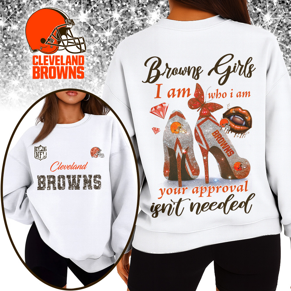 CLE Premium NFL I Am Who I Am Glitter 3D Apparel DDT NTL