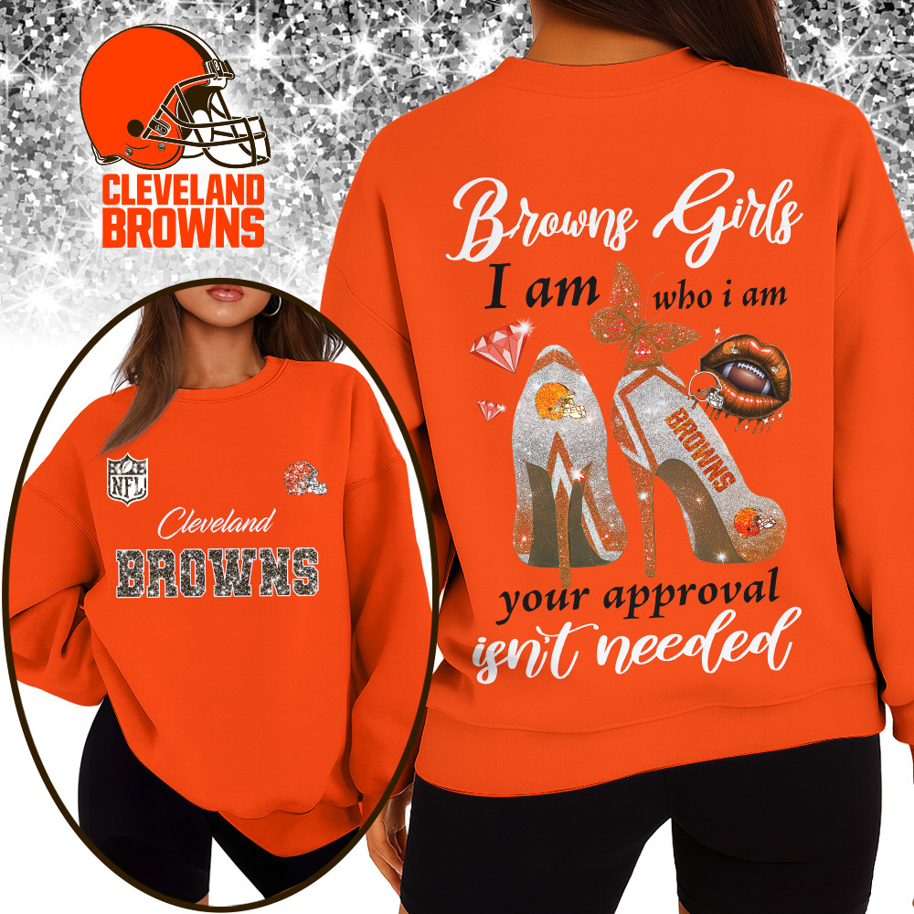 CLE Premium NFL I Am Who I Am Glitter 3D Apparel DDT NTL