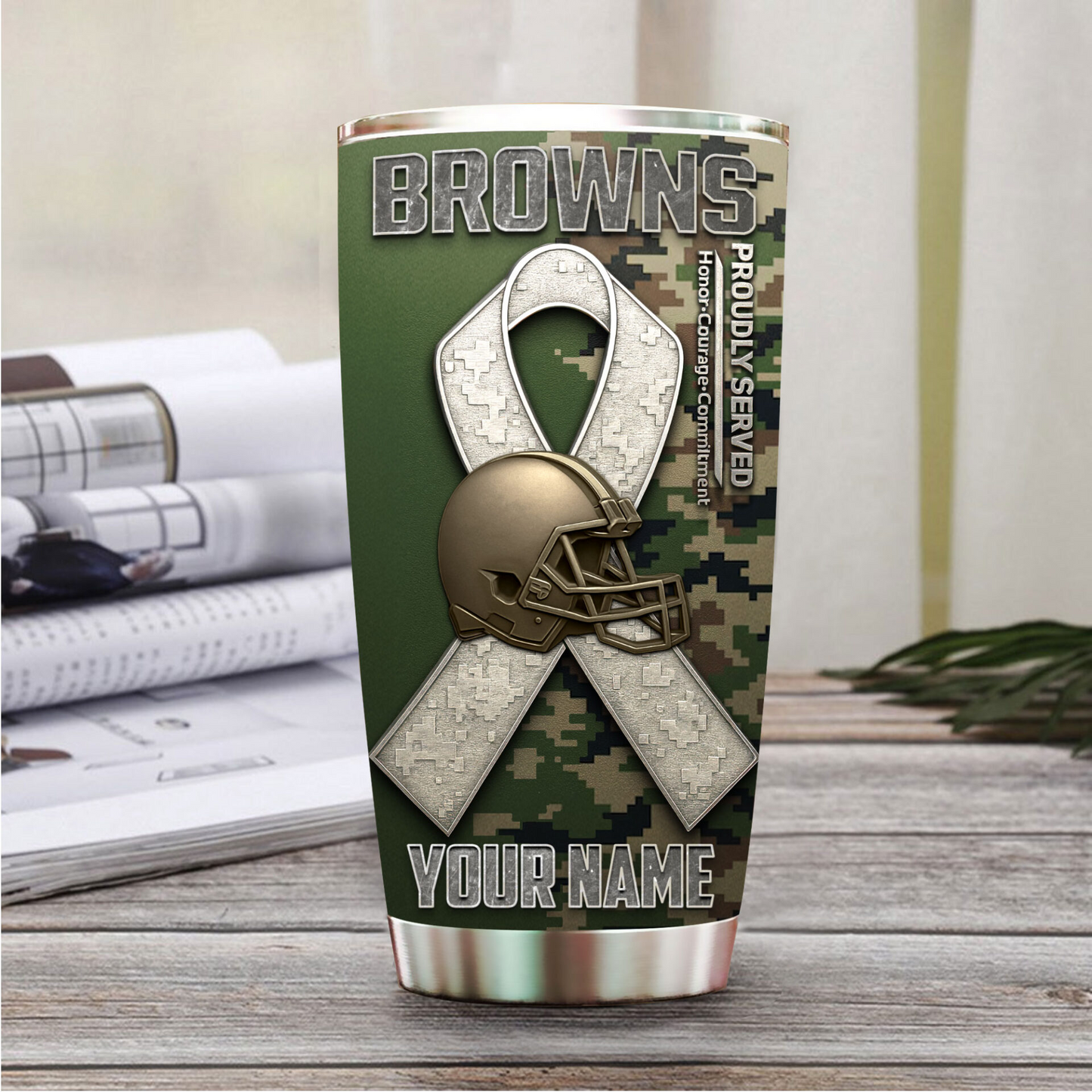 CLE Premium NFL Proudly Served Tumbler DDT NTL