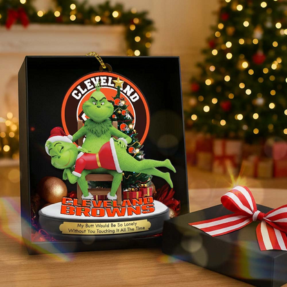 CLE Premium NFL x Grinch Acrylic Ornament DDT NTL