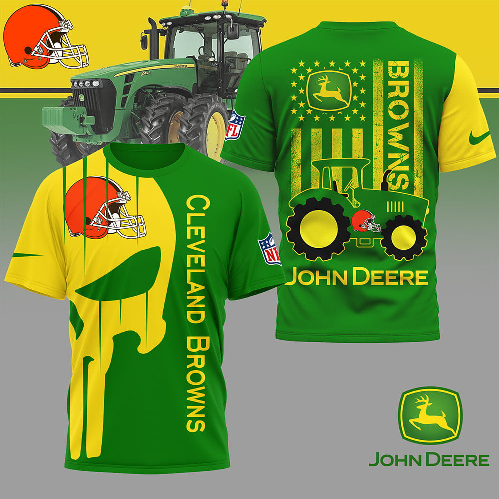 CLE Premium NFL x John Deere 3D Shirt DDT NTL