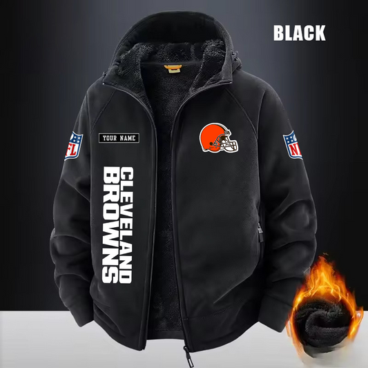 CLE x NFL 3D Half-zip Hoodie DATND TANTD