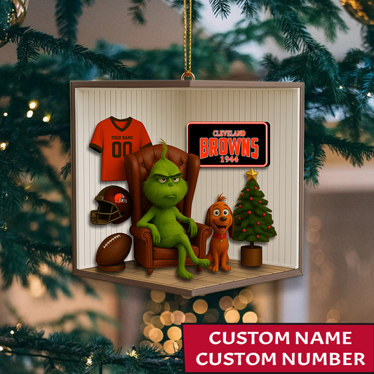 CLE x NFL Christmas Ornament DatND DVT