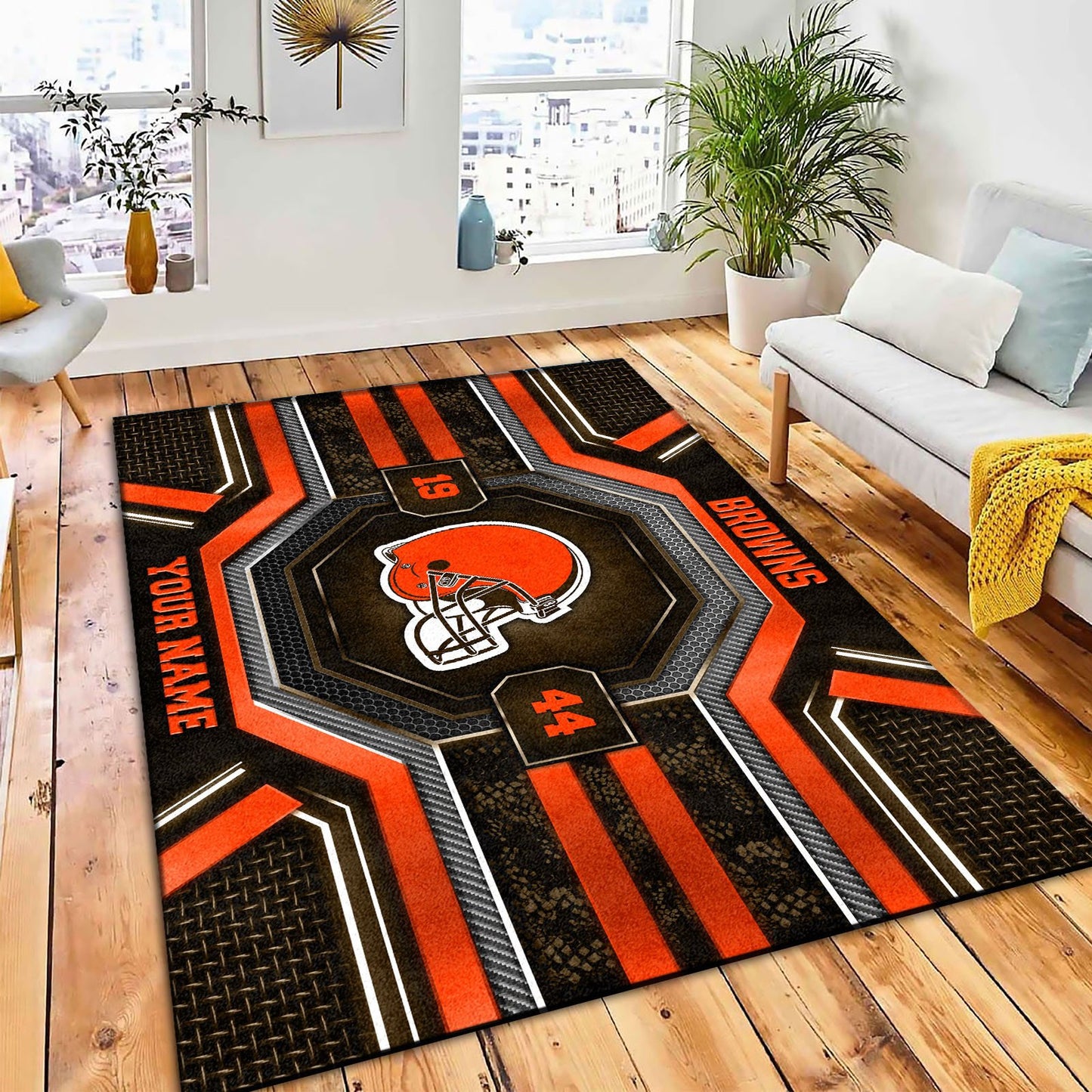CLE x NFL Custom Rug DatND DVT