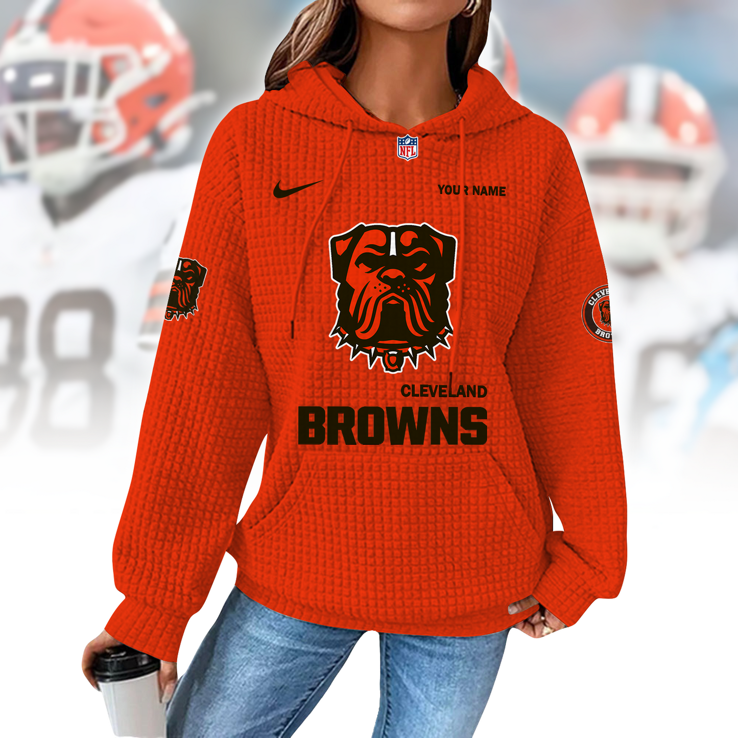 CLE x NFL Waffle Hoodie  0310 DatND DVT