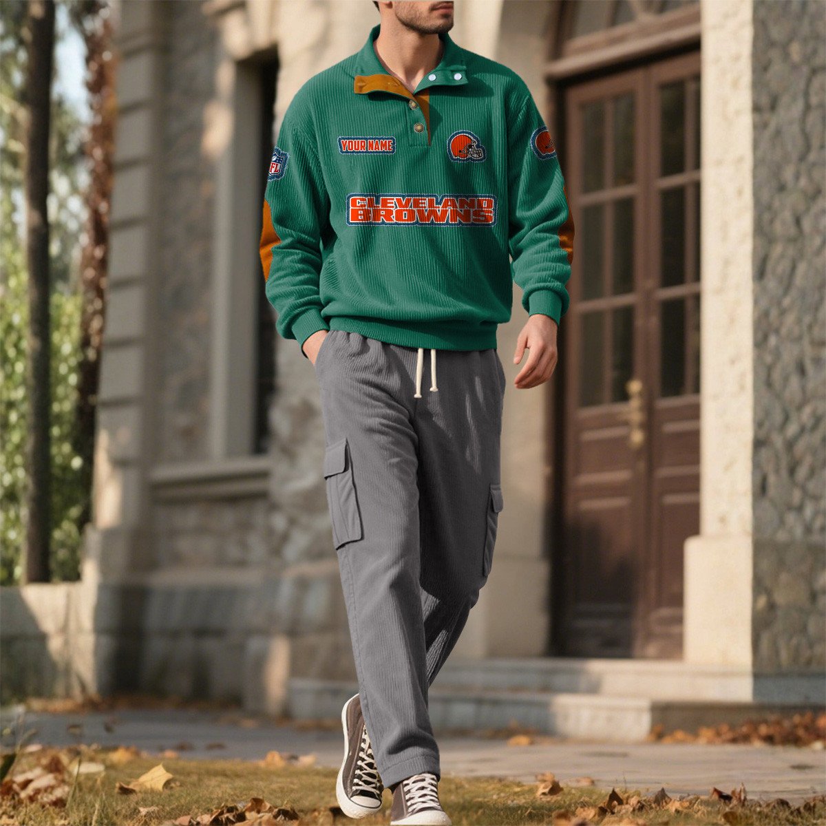 CLE x NFL Men's Corduroy Sweatshirt 1011 DatND DVT