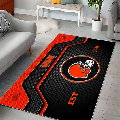 CLE x NFL Modern Sports Living Room Rug DatND DVT