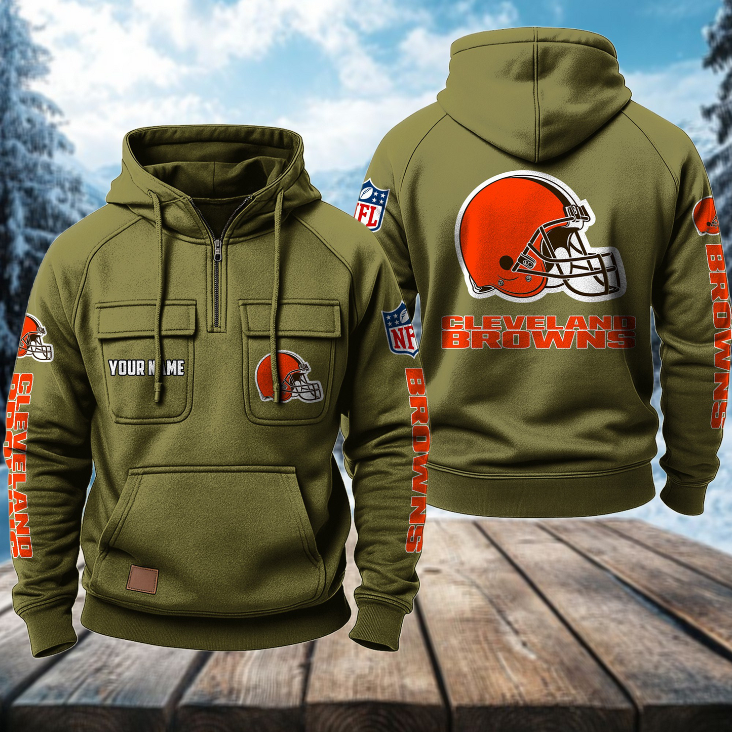 CLE x NFL Premium Hoodie DATND TANTD