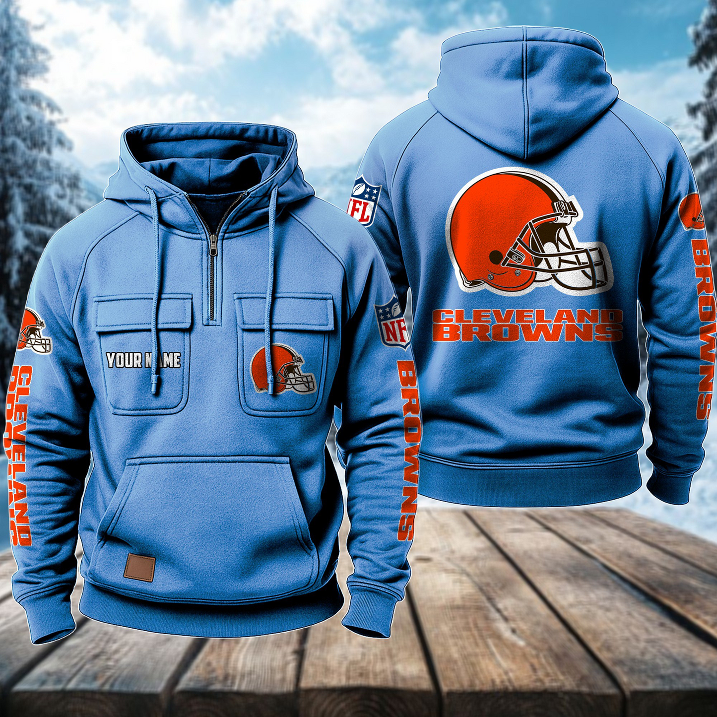 CLE x NFL Premium Hoodie DATND TANTD