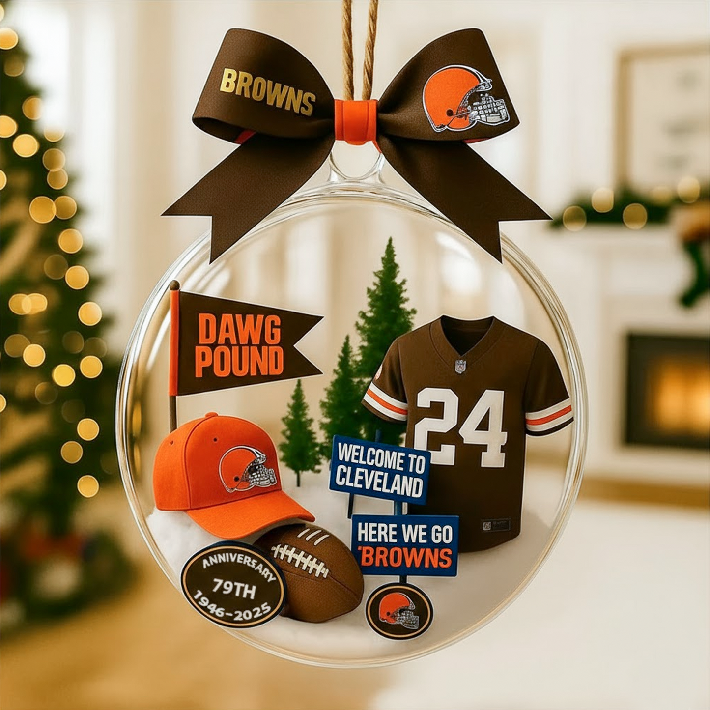 CLE x NFL Premium Ornament 1011 DatND DVT