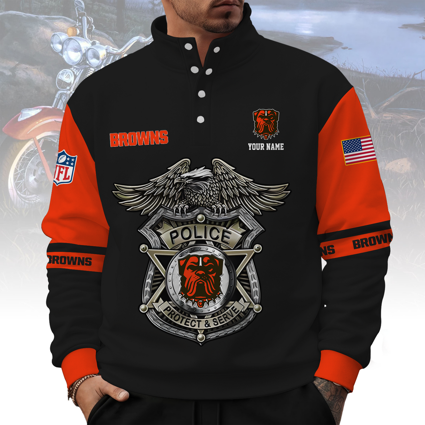 CLE x NFL Western Style Sweater With Buckles DatND ThuongNH